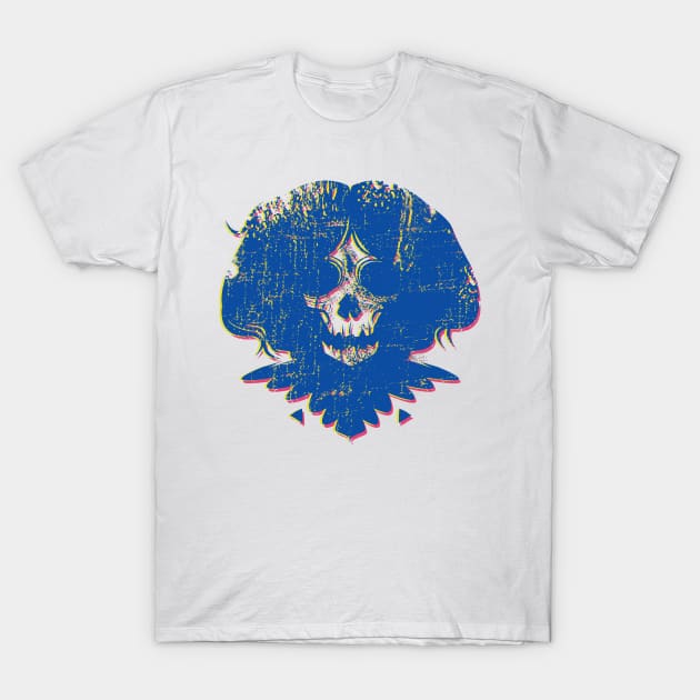 Ghost Face - Blue T-Shirt by RudeOne